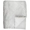 Ann Gish Contour Throw In Natural And Charcoal