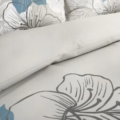 Timberlake Lavish Home "Enchanted" 3-Piece Full/Queen Comforter Set In Blue & White Floral -Home Decoration Series 54810460 6