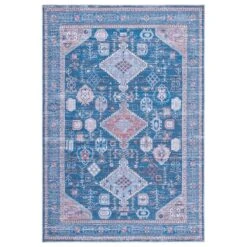 Safavieh Serapi Bohemian 4' X 6' Blue And Ivory Area Rug