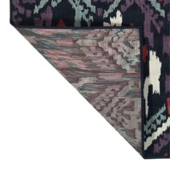 Kaleen Rugs Anther 1'11" X 3'7" Ivory, Purple, Pink, Red, Navy And Teal Indoor/Outdoor Area Rug -Home Decoration Series 5488319 3