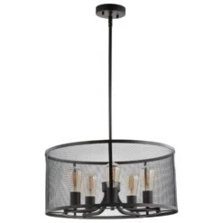 Safavieh Kane Pendant In Dark Grey