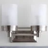 Safavieh Kylan 2-Light Bathroom Sconce In Nickel -Home Decoration Series 54887252 1