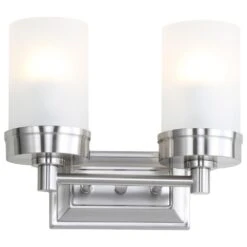 Safavieh Kylan 2-Light Bathroom Sconce In Nickel -Home Decoration Series 54887252 3
