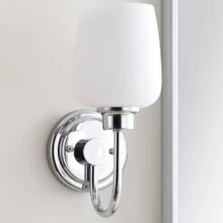 Safavieh Casen Bathroom Sconce In Chrome