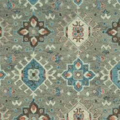 Kaleen Rugs Chancellor 2'6" X 8' Grey, Sage, Teal, Brown, Light Pink And Wine Runner 11 Kaleen Rugs Chancellor 2'6" X 8' Grey, Sage, Teal, Brown, Light Pink And Wine Runner -Home Decoration Series 5493657 5