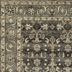 Kaleen Rugs Herrera 2'6" X 12' Charcoal, Grey, Sand, Oatmeal And Ivory Runner -Home Decoration Series 5496999 3