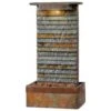 Kenroy Stave Table Lamp Fountain In Slate And Copper -Home Decoration Series 55123509 1