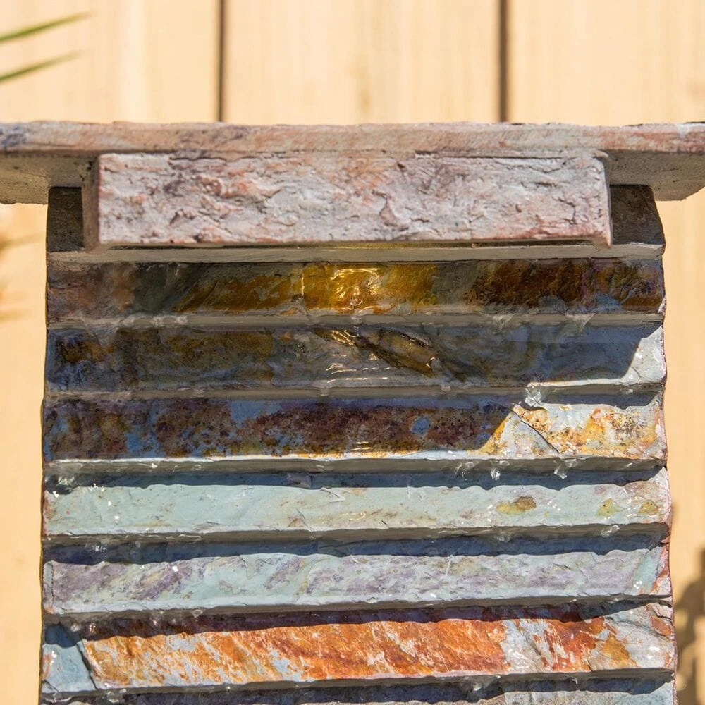 Kenroy Stave Table Lamp Fountain In Slate And Copper 6 Kenroy Stave Table Lamp Fountain In Slate And Copper - Image 4