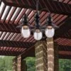 Kenroy Broadcast 3-Light Outdoor Chandelier In Blackened Oil Rubbed Bronze -Home Decoration Series 55123749 1