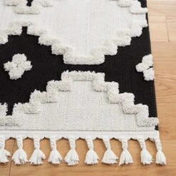 Safavieh Marrakesh MRK532 2'2" X 6' Ivory And Anthracite Runner -Home Decoration Series 5531050 3