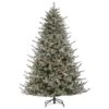 The Gerson Company Sterling 7.5' Natural Cut Lightly Flocked Olympia Fir With 800 UL White Lights -Home Decoration Series 55369573 1