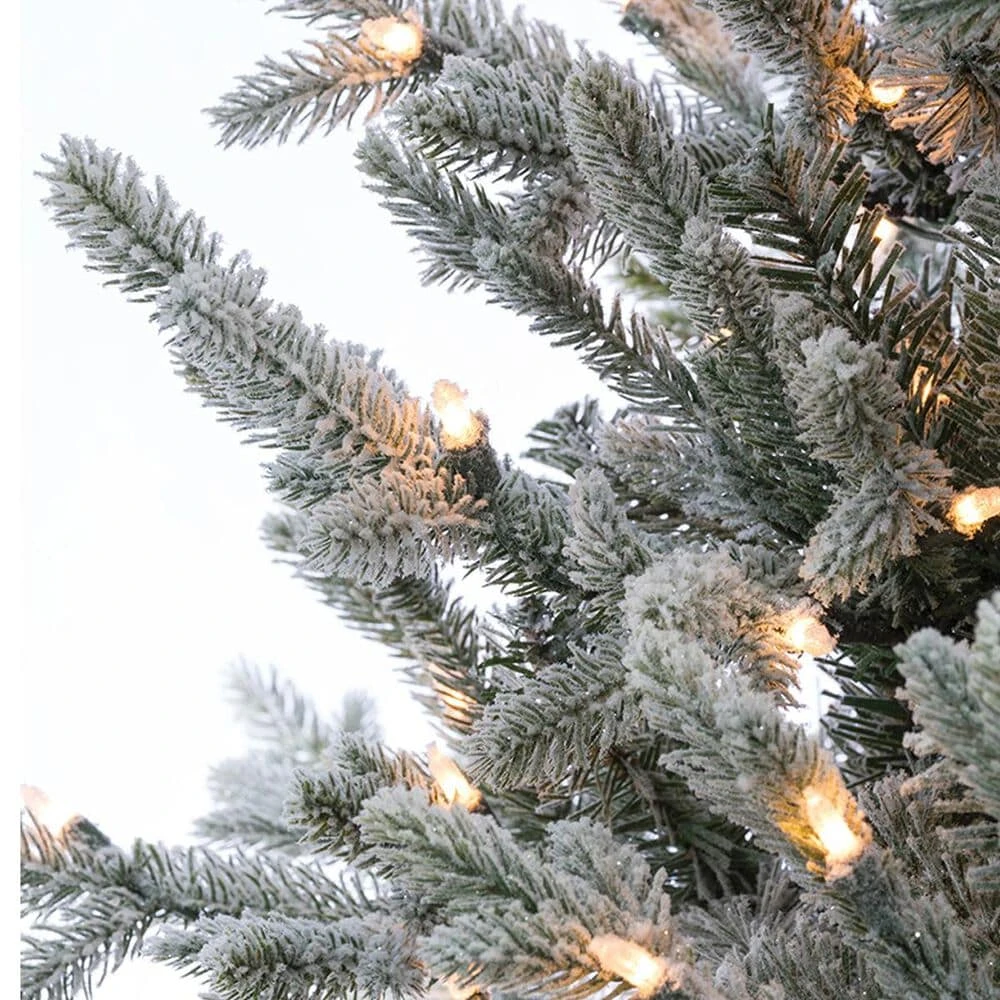 The Gerson Company Sterling 7.5' Natural Cut Lightly Flocked Olympia Fir With 800 UL White Lights 4 The Gerson Company Sterling 7.5' Natural Cut Lightly Flocked Olympia Fir With 800 UL White Lights - Image 2