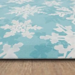 Mohawk Dri Pro Comfort 1'6" X 2'6" Holiday Flakes Teal Mat -Home Decoration Series 5538063 3