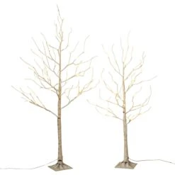 The Gerson Company Everlasting Glow 4' Electric Birch Tree With LED Lights