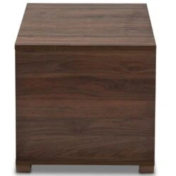 Baxton Studio Jasper 2-Door Litter Box Cover House In Walnut -Home Decoration Series 55646590 6