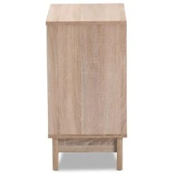 Baxton Studio Romy 2-Door Litter Box Cover House In White -Home Decoration Series 55646715 8