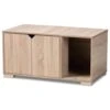 Baxton Studio Jasper 2-Door Litter Box Cover House In Oak 2 Baxton Studio Jasper 2-Door Litter Box Cover House In Oak -Home Decoration Series 55646723 12