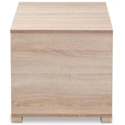 Baxton Studio Jasper 2-Door Litter Box Cover House In Oak -Home Decoration Series 55646723 19