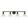 Golden Lighting Carver 4-Light Bath Vanity In Black -Home Decoration Series 55710511 1