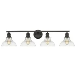 Golden Lighting Carver 4-Light Bath Vanity In Black