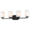 Golden Lighting Manhattan 4-Light Bath Vanity In Matte Black 1 Golden Lighting Manhattan 4-Light Bath Vanity In Matte Black -Home Decoration Series 55712020 1