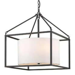 Golden Lighting Manhattan 5-Light Chandelier In Matte Black -Home Decoration Series 55712038 3