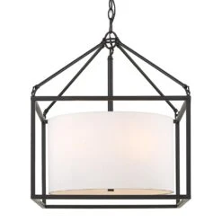 Golden Lighting Manhattan 5-Light Chandelier In Matte Black -Home Decoration Series 55712038 4