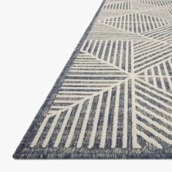 Loloi II Rainier RAI-03 2'2" X 3'9" Denim And Ivory Indoor/Outdoor Area Performance Rug -Home Decoration Series 5604527 6