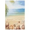 Safavieh Barbados Tropical Beach Seashell 3'3" X 5' Gold And Blue Indoor/Outdoor Area Rug 1 Safavieh Barbados Tropical Beach Seashell 3'3" X 5' Gold And Blue Indoor/Outdoor Area Rug -Home Decoration Series 5606449 1