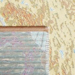 Safavieh Barbados Tropical Beach Seashell 3'3" X 5' Gold And Blue Indoor/Outdoor Area Rug -Home Decoration Series 5606449 6