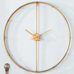 Southern Enterprises Duzen Large Clock In Gold