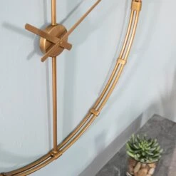 Southern Enterprises Duzen Large Clock In Gold -Home Decoration Series 56291131 6