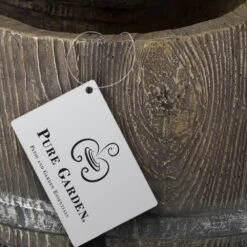 Timberlake Pure Garden 4-Tier Old Fashion Fountain In Silver/Wood -Home Decoration Series 56440415 3