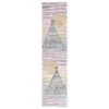 Safavieh Carousel Outer Space 2'3" X 6' Grey And Pink Kids Runner