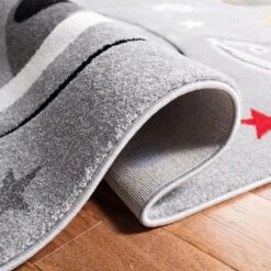 Safavieh Carousel 2' X 8' Grey And Ivory Kids Runner -Home Decoration Series 5653631 5