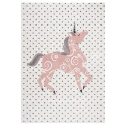 Safavieh Carousel 3'3" X 5'3" Ivory, Grey And Pink Kids Area Rug