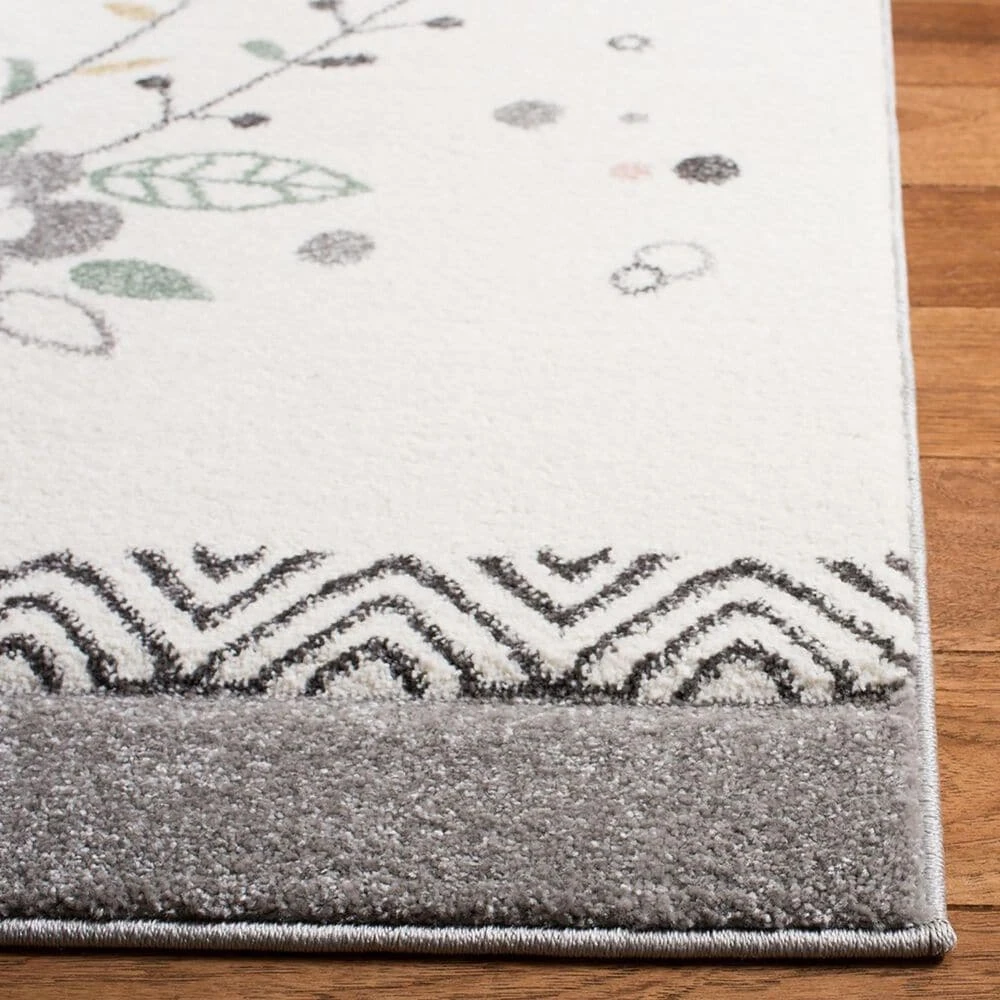 Safavieh Carousel CRK187 2'3" X 6' Ivory And Pink Kids Rug 5 Safavieh Carousel CRK187 2'3" X 6' Ivory And Pink Kids Rug - Image 3