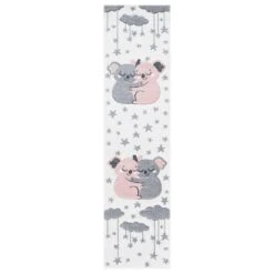 Safavieh Carousel CRK195 2' X 8' Ivory And Pink Kids Runner