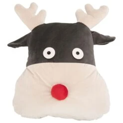 Safavieh Reno Reindeer 12" X 12" Pillow In Multi