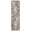 Nourison Tangra 2'2" X 7'6" Grey And Multicolor Runner