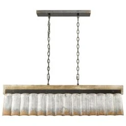 Golden Lighting Waylon Linear Pendant In Antique Black Iron 11 Golden Lighting Waylon Linear Pendant In Antique Black Iron -Home Decoration Series 56830359 4