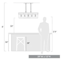 Golden Lighting Waylon Linear Pendant In Antique Black Iron 13 Golden Lighting Waylon Linear Pendant In Antique Black Iron -Home Decoration Series 56830359 6