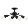 Golden Lighting Axel Semi-Flush In Matte Black -Home Decoration Series 56830714 1