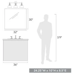Golden Lighting Orwell 3-Light Bath Vanity 7 Golden Lighting Orwell 3-Light Bath Vanity -Home Decoration Series 56832017 3