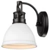 Golden Lighting Duncan 1-Light Bath Vanity In Matte Black -Home Decoration Series 56832439 1