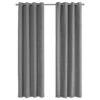 Monarch Specialties 84" X 52" Blackout Curtain Panel In Grey (Set Of 2) -Home Decoration Series 56853831 1