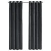 Monarch Specialties 52" X 95" Curtain Panel In Dark Grey (Set Of 2) -Home Decoration Series 56854227 1
