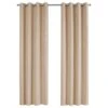 Monarch Specialties 54" X 95" Curtain Panel In Beige (Set Of 2) -Home Decoration Series 56854284 1