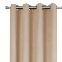 Monarch Specialties 54" X 95" Curtain Panel In Beige (Set Of 2) -Home Decoration Series 56854284 3