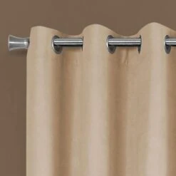 Monarch Specialties 54" X 95" Curtain Panel In Beige (Set Of 2) -Home Decoration Series 56854284 4